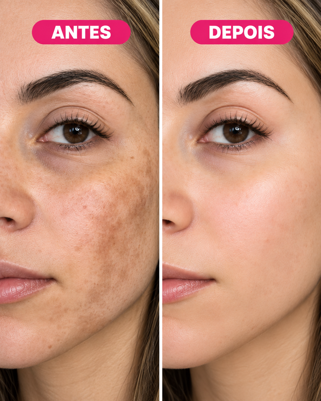 Antes e depois - imagem ilustrativa
